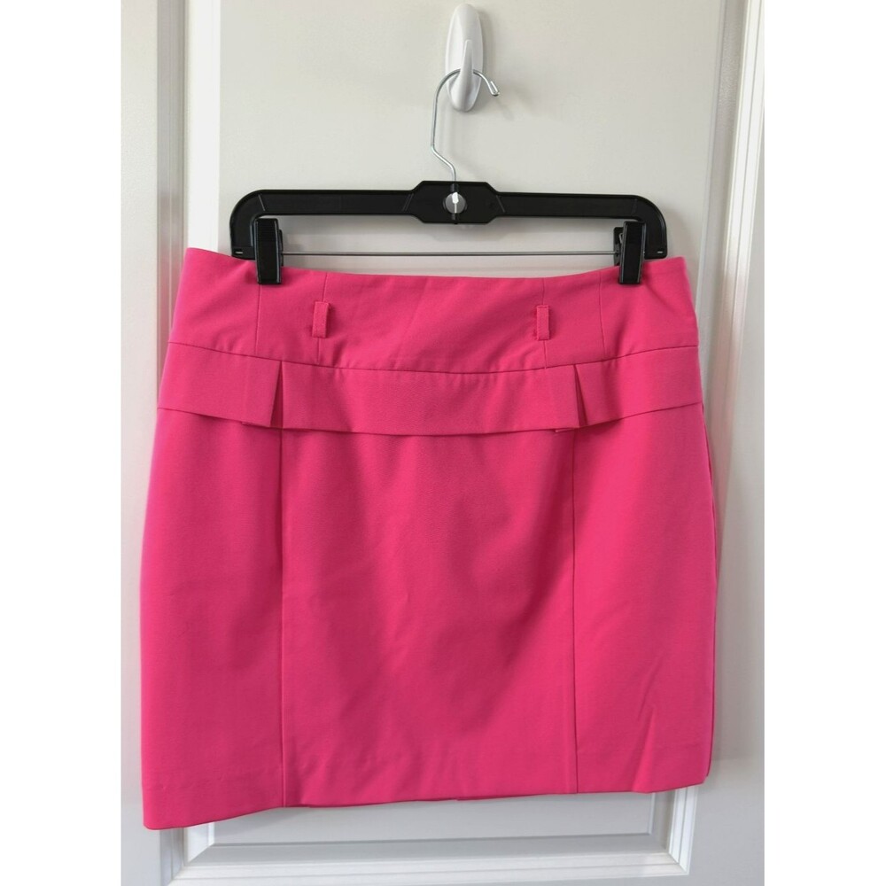 Worthington Pencil Skirt Womens 12 Stretch Hot Pink Lined retro 80s 90s y2k